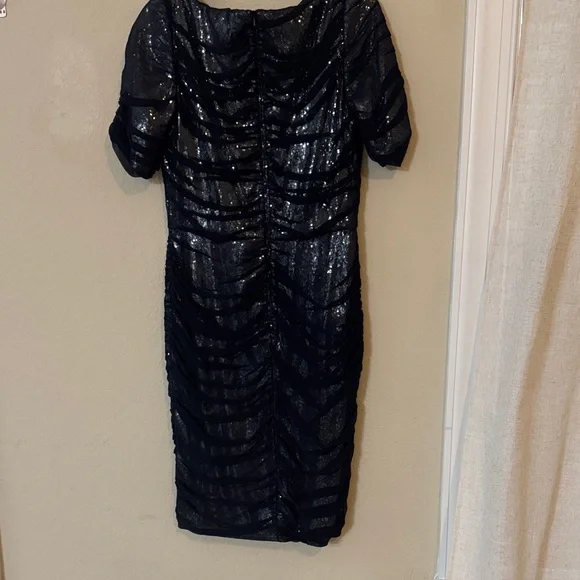 Navy Blue Sequin Dress - Picture 4 of 8